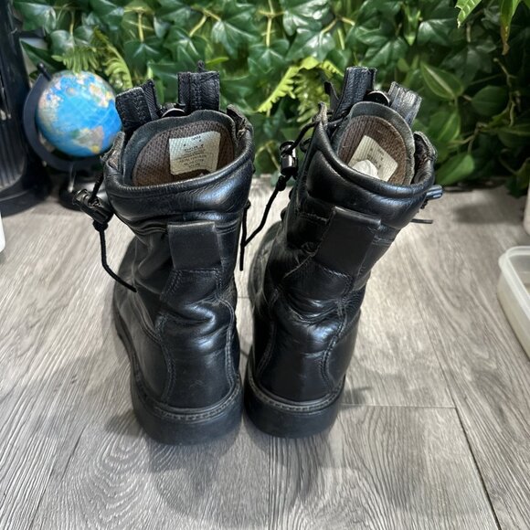 Union Made in The USA Fire Safety Zipper Boots Black Leather Men's size 6 E - Picture 5 of 11